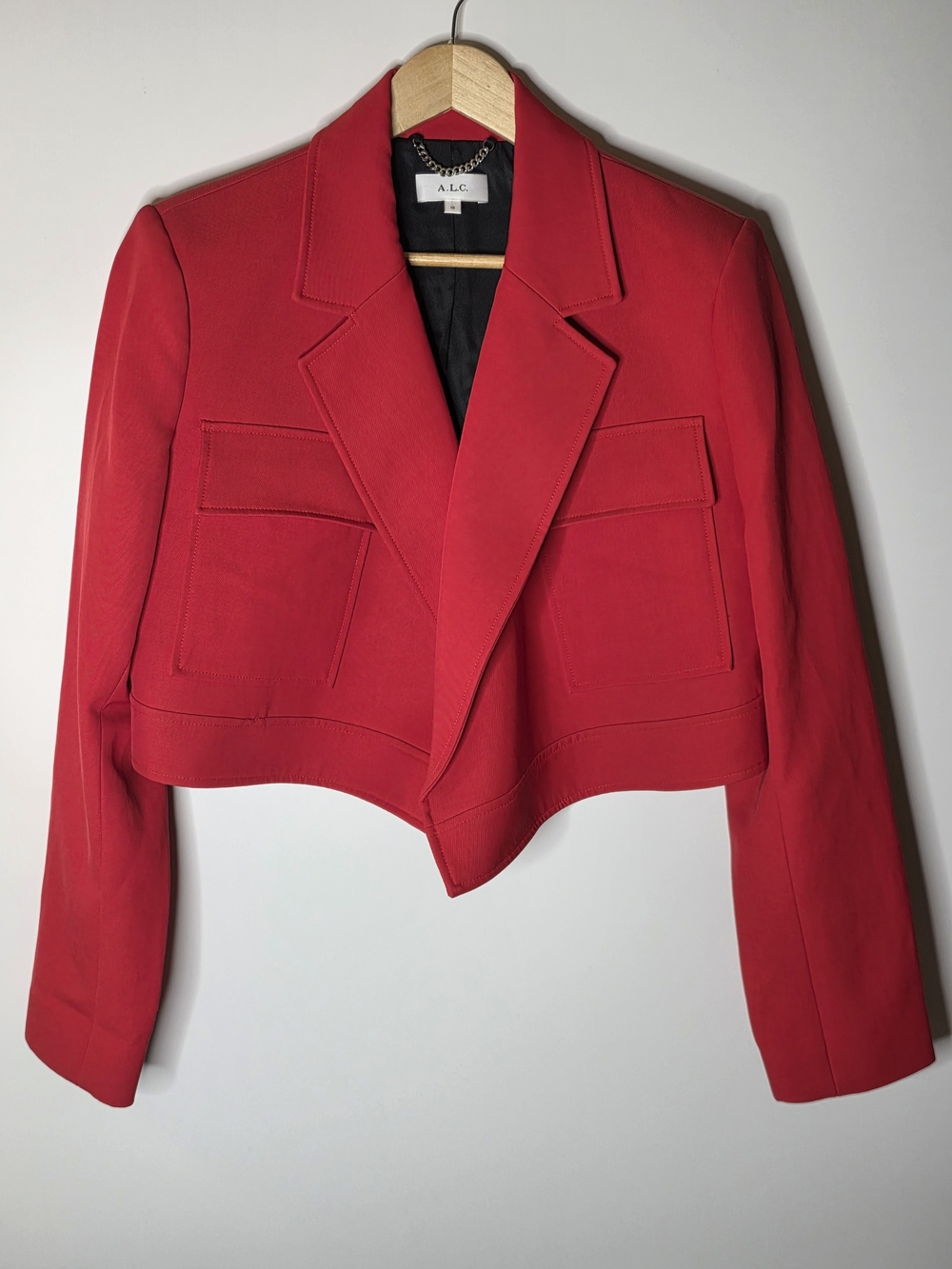A.L.C Women's. Reeve Jacket Size 10 ***flawed Cropped Lined